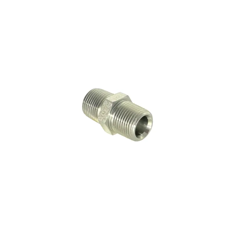 [23.03.05] Hydraulic Zinc Plated Male x Male BPST Nipple  (1/4")