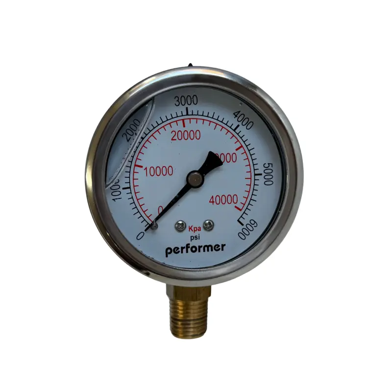 [17.04.01] NDD Pressure Gauge 0-5800 PSI Bottom Entry