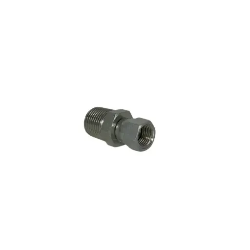 Hydraulic Zinc Plated Male BSPT x Female JIC Swivel